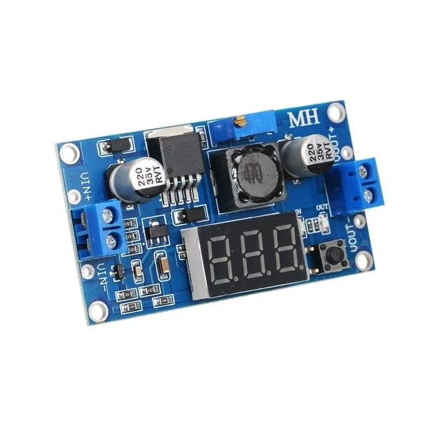 ماژول تغذیه DC-DC کاهنده LM2596 با نمایشگر سگمنت