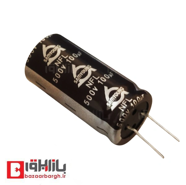 خازن الکترولیتی 100 میکرو فاراد 500 ولت