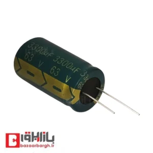 خازن الکترولیتی 3300 میکرو فاراد 63 ولت