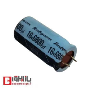 خازن الکترولیتی 6800 میکرو فاراد 16 ولت