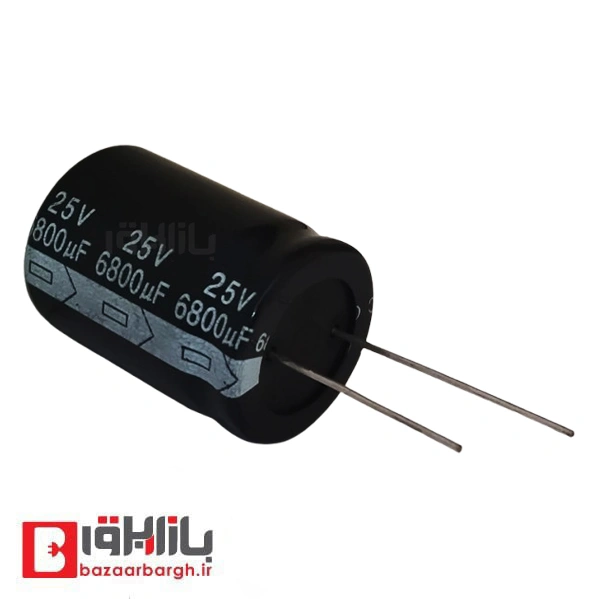 خازن الکترولیتی 6800 میکرو فاراد 25 ولت