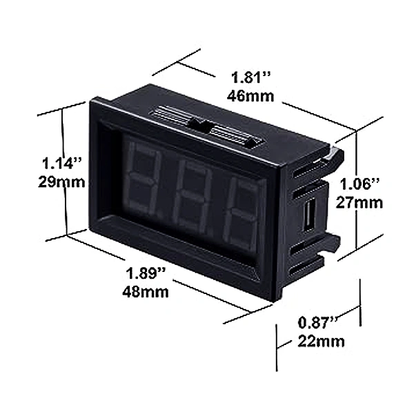 ماژول ولت متر ولتاژ مستقیم دی سی قابدار 4.5V-30V