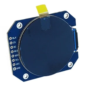 نمایشگر ال سی دی رنگی دایره ای TFT سایز 1.28 اینچ 240×240 پیکسل برد مربع