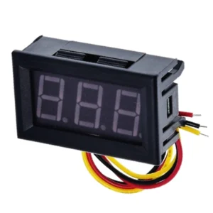 ولتمتر 0-100V قابدار سه سیم 0.56INCH