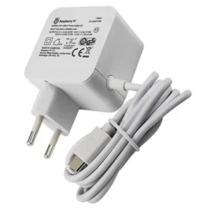پاور آداپتور 27W اورجینال Raspberry Pi5 با کابل USB C