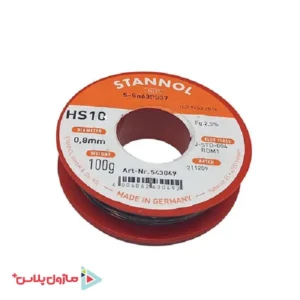 سیم لحیم استانول مدل mm-SN63PB370.8 وزن 100 گرم