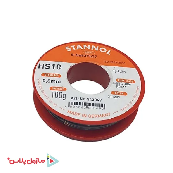 سیم لحیم استانول مدل mm-SN63PB370.8 وزن 100 گرم