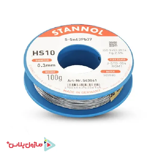 سیم لحیم استانول قطر 0.3 میلیمتر 100 گرمی Stannol