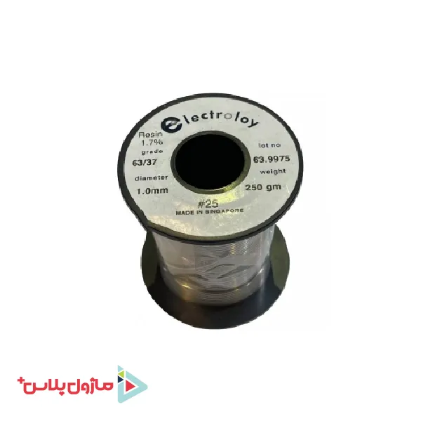 سیم لحیم 1 میلیمتر 250 گرمی الکترولوی electroloy