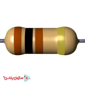 مقاومت 100 اهم 1/4 وات 5 درصد (بسته 50 عددی)