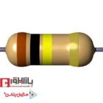 مقاومت 100 کیلو اهم 1/4 وات 5 درصد (بسته 50 عددی)